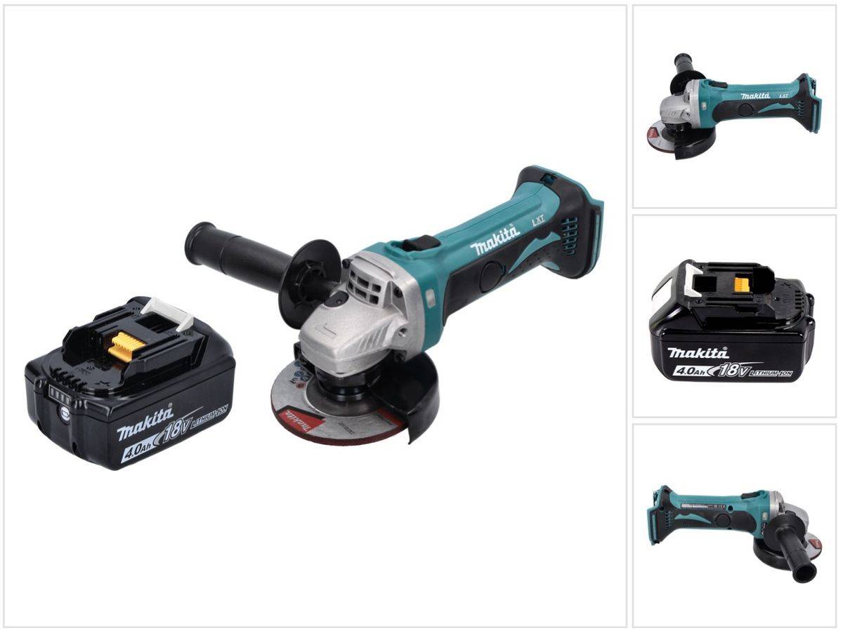 Makita DGA 452 M1 Akku Winkelschleifer 18 V 115 mm + 1x Akku 4,0 Ah - ohne Ladegerät