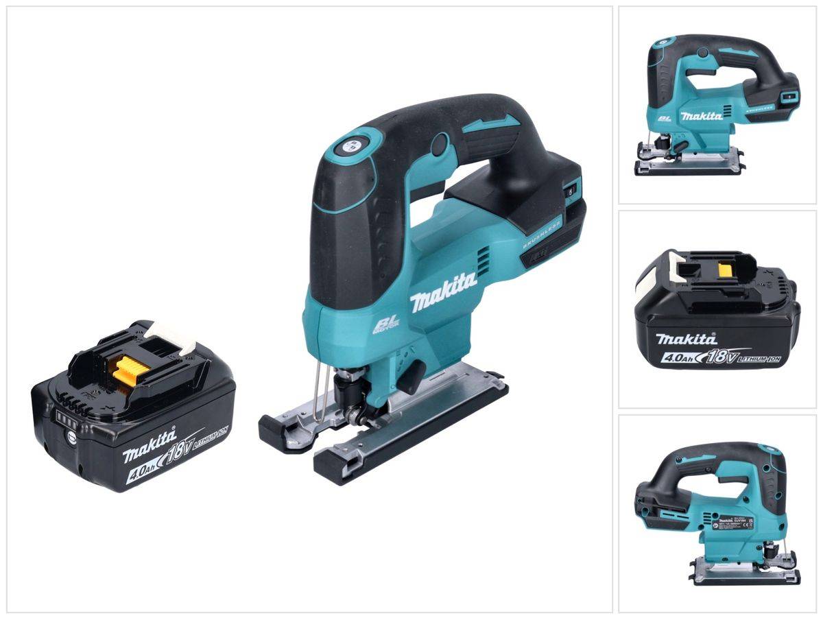 Makita DJV 184 M1 Akku Pendelhub Stichsäge 18 V Brushless + 1x Akku 4,0 Ah - ohne Ladegerät