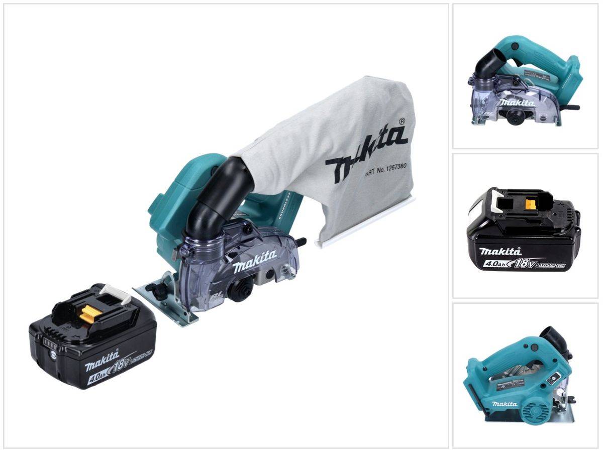Makita DCC 500 M1 Akku Diamantschneider 18 V 125 mm Brushless + 1x Akku 4,0 Ah - ohne Ladegerät