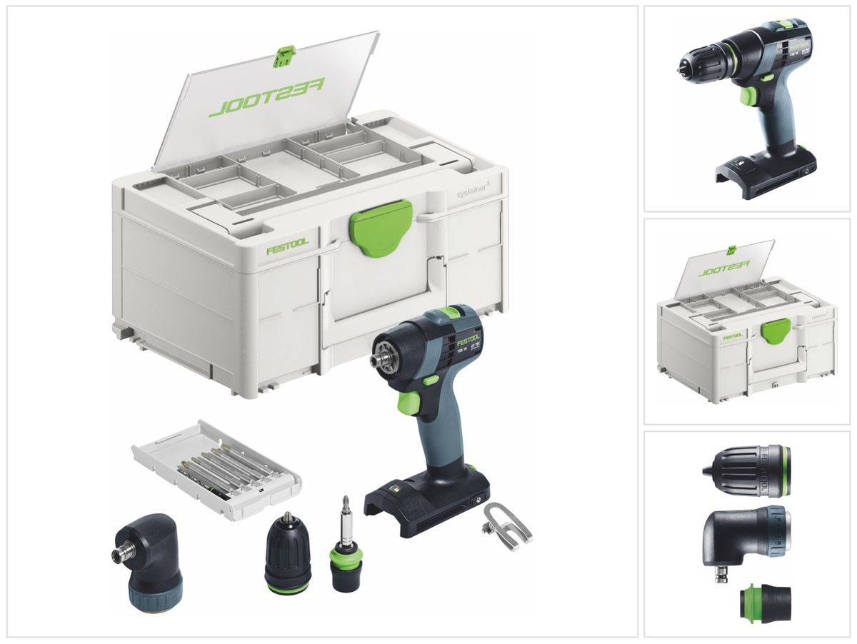 Festool TXS 18-Basic-Set Akku Bohrschrauber 18 V 40 Nm Brushless ( 577335 ) + Systainer - ohne Akku, ohne Ladegerät