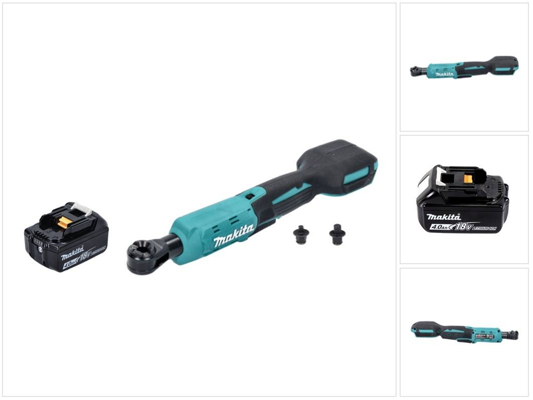 Makita DWR 180 M1 Akku Ratschenschrauber 18 V 47,5 Nm 1/4" 3/8" + 1x Akku 4,0 Ah - ohne Ladegerät