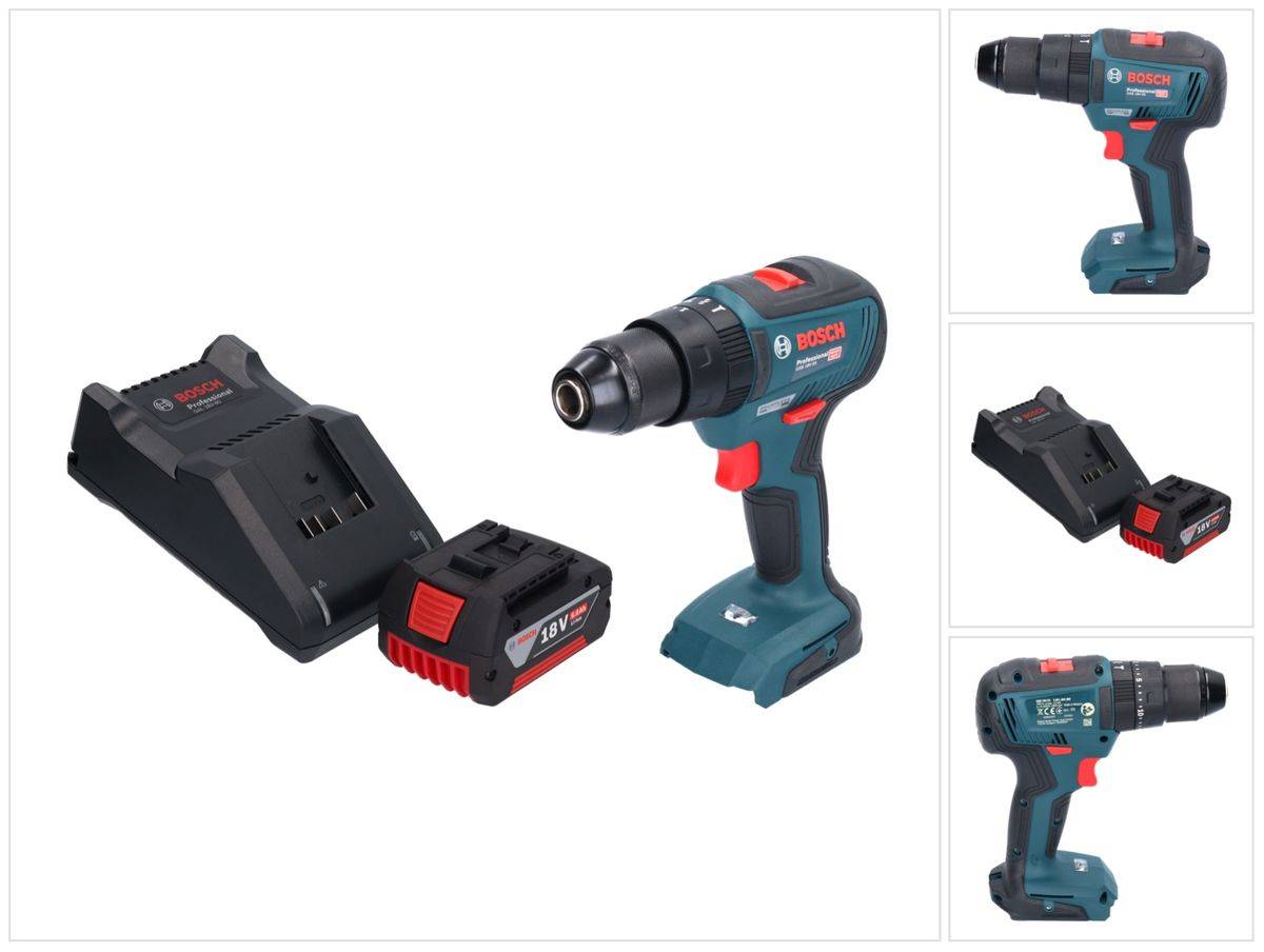 Bosch GSB 18V-55 Professional Akku Schlagbohrschrauber 18 V 55 Nm Brushless + 1x Akku 5,0 Ah + Ladegerät