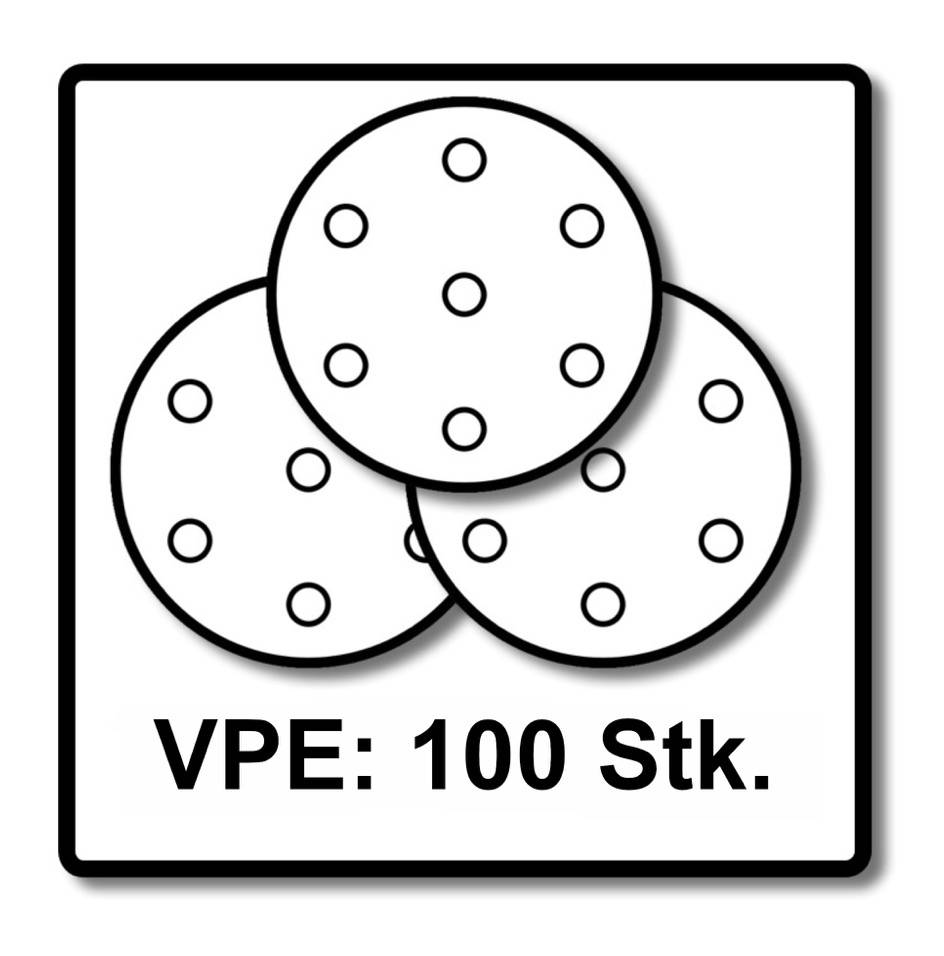 Festool STF D225/128 Schleifscheibe Granat P100 225 mm 100 Stk. ( 4x 205656 ) für Langhalsschleifer PLANEX