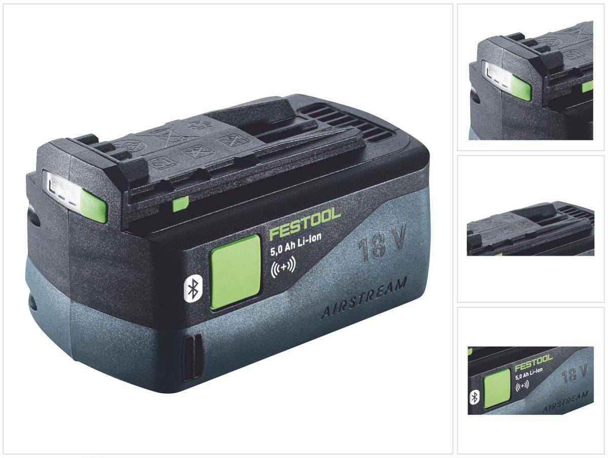 Festool BP 18 Li 5,0 ASI Akku 18 V 5,0 Ah / 5000 mAh Li-Ion ( 577660 ) Bluetooth mit Ladestandanzeige