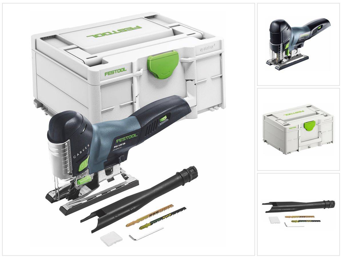 Festool CARVEX PSC 420 EB-Basic Akku Pendelstichsäge 18 V 120 mm ( 576521 ) Brushless + systainer - ohne Akku, ohne Ladegerät ( Nachfolger von 5747