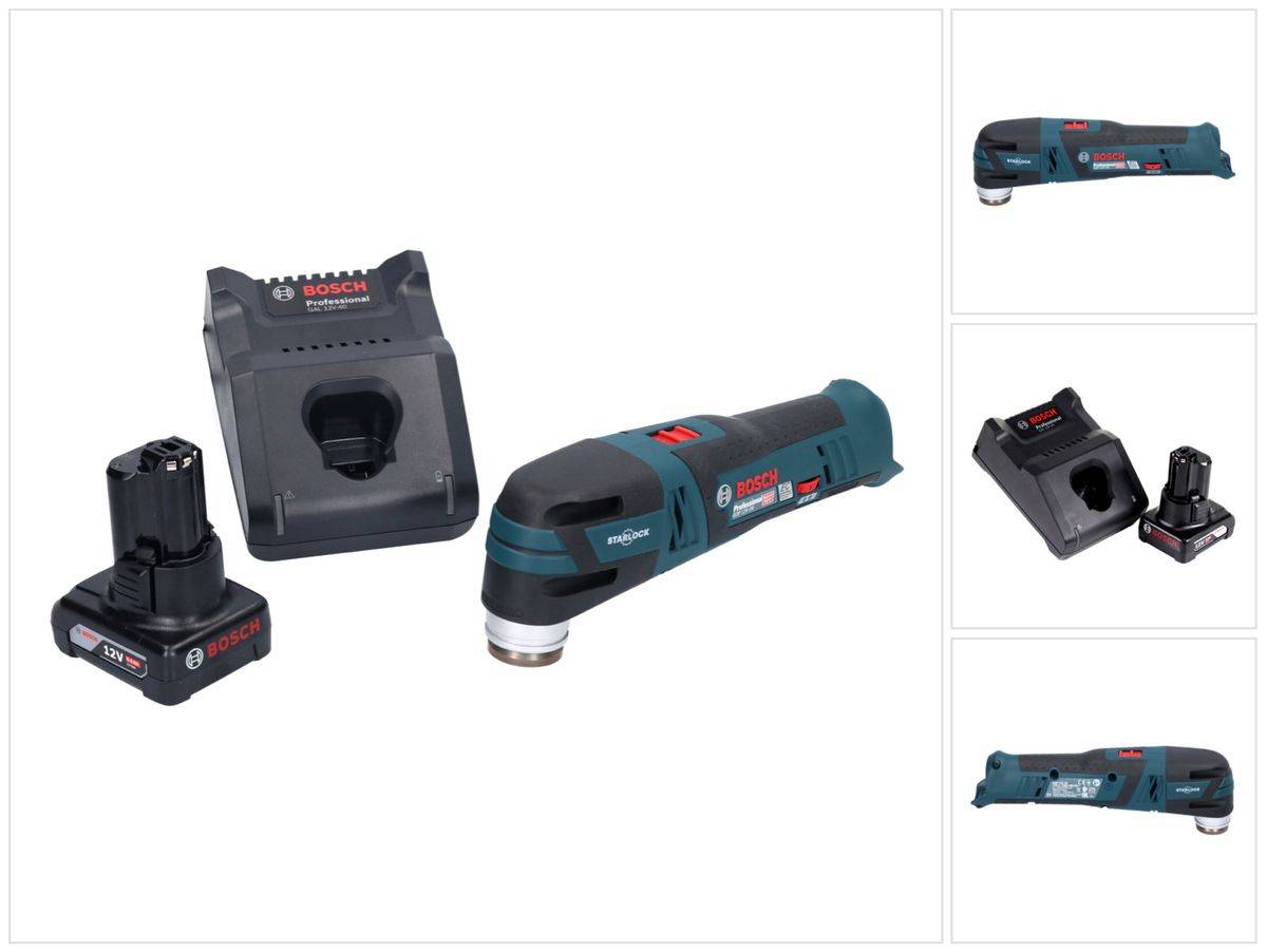 Bosch GOP 12V-28 Professional Akku Multi Cutter Starlock Brushless + 1x Akku 6,0 Ah + Ladegerät