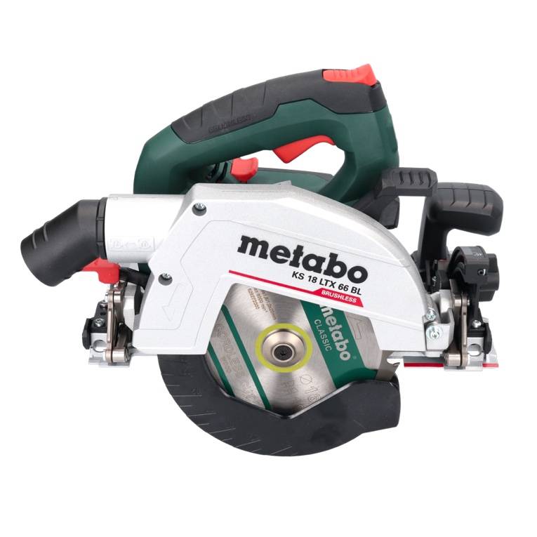 Metabo KS 18 LTX 66 BL Akku Handkreissäge 18 V 165 mm + 1x Akku 5,5 Ah + Ladegerät + metaBOX