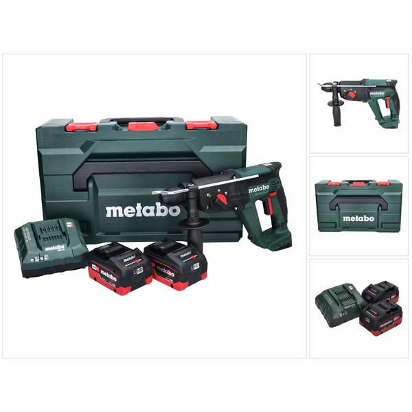 Metabo KH 18 LTX 24 Akku Kombihammer 18 V 2,1 J SDS plus + 2x Akku 5,5 Ah + Ladegerät + metaBOX Metabo KH 18 LTX 24 Akku Kombihammer 18 V 2,1 J SDS plus + 2x Akku 5,5 Ah + Ladegerät + metaBOX