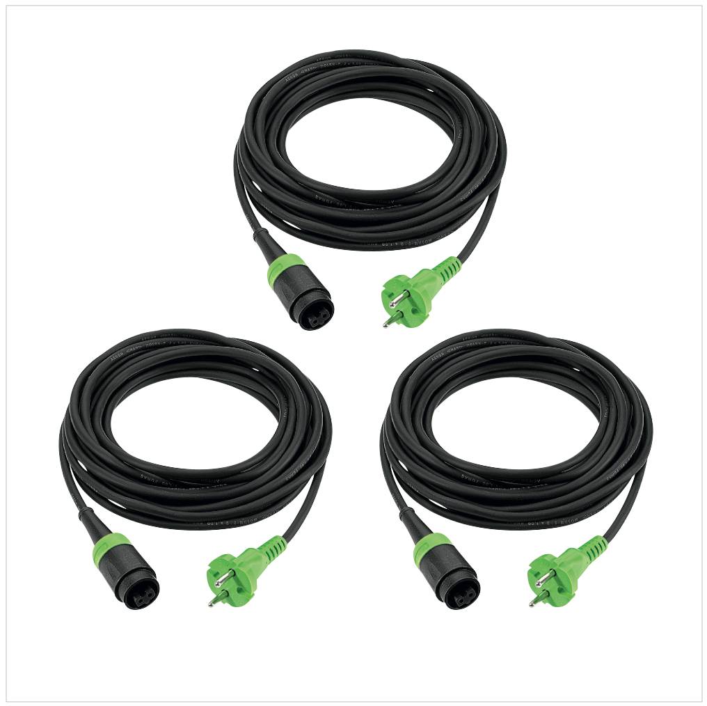3 x Festool Plug it Kabel H 05 RN-F 2x1 4m 240 V ( 499851 )