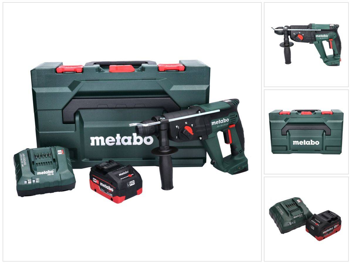 Metabo KH 18 LTX 24 Akku Kombihammer 18 V 2,1 J SDS plus + 1x Akku 5,5 Ah + Ladegerät + metaBOX