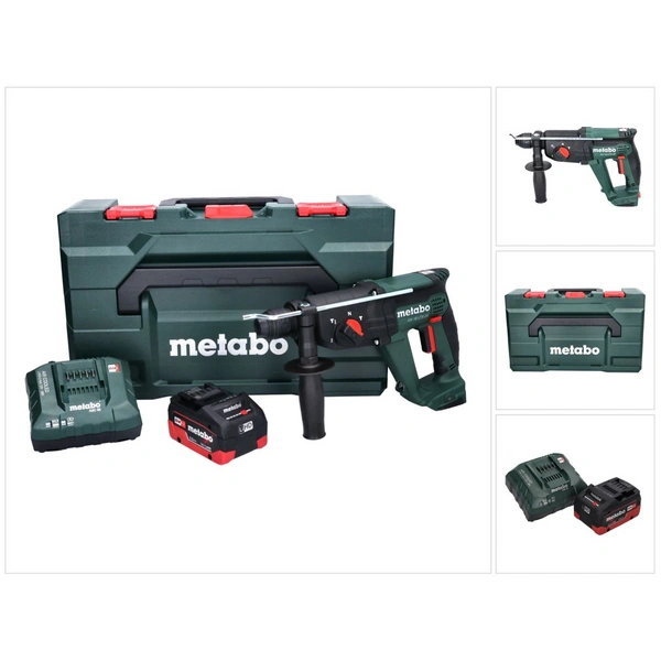 Metabo KH 18 LTX 24 Akku Kombihammer 18 V 2,1 J SDS plus + 1x Akku 5,5 Ah + Ladegerät + metaBOX Metabo KH 18 LTX 24 Akku Kombihammer 18 V 2,1 J SDS plus + 1x Akku 5,5 Ah + Ladegerät + metaBOX