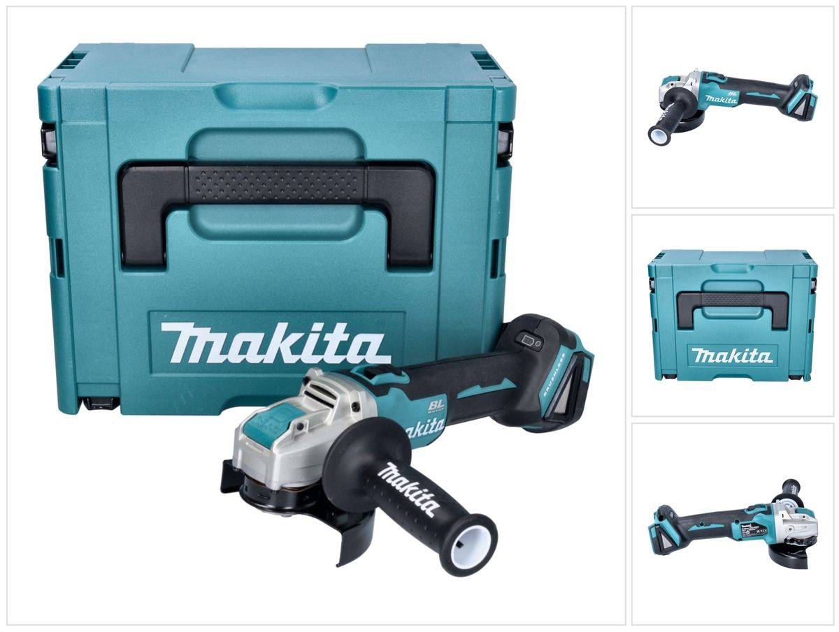 Makita DGA 521 ZX1J Akku Winkelschleifer 18 V 125 mm X-LOCK Brushless + Makpac - ohne Akku, ohne Ladegerät