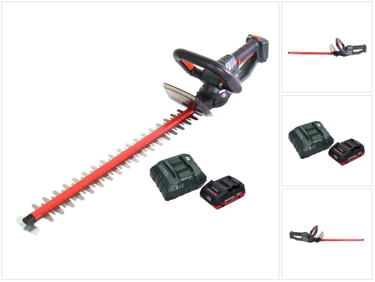 Metabo HS 18 LTX 45 Akku Heckenschere 18 V 43 cm + 1x Akku 4,0 Ah + Ladegerät