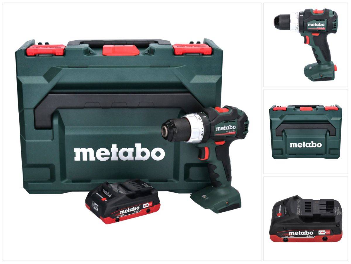 Metabo BS 18 LT BL Akku Bohrschrauber 18 V 75 Nm Brushless + 1x Akku 4,0 Ah + metaBOX - ohne Ladegerät