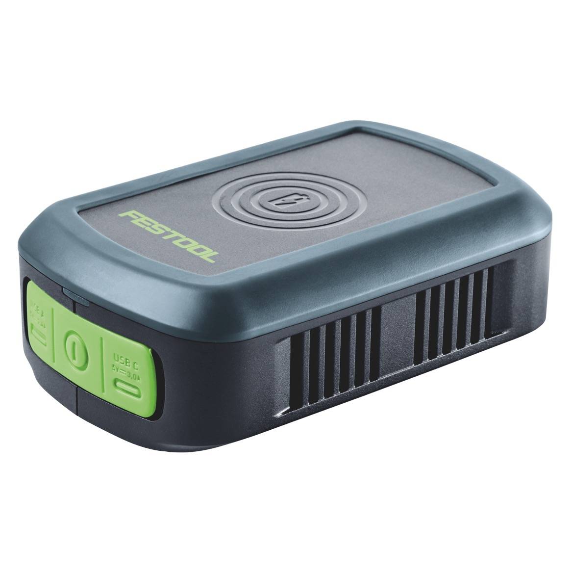 Festool PHC 18 Handy Ladestation Induktionsladung / USB-A / USB-C + 1x Akku 4,0 Ah