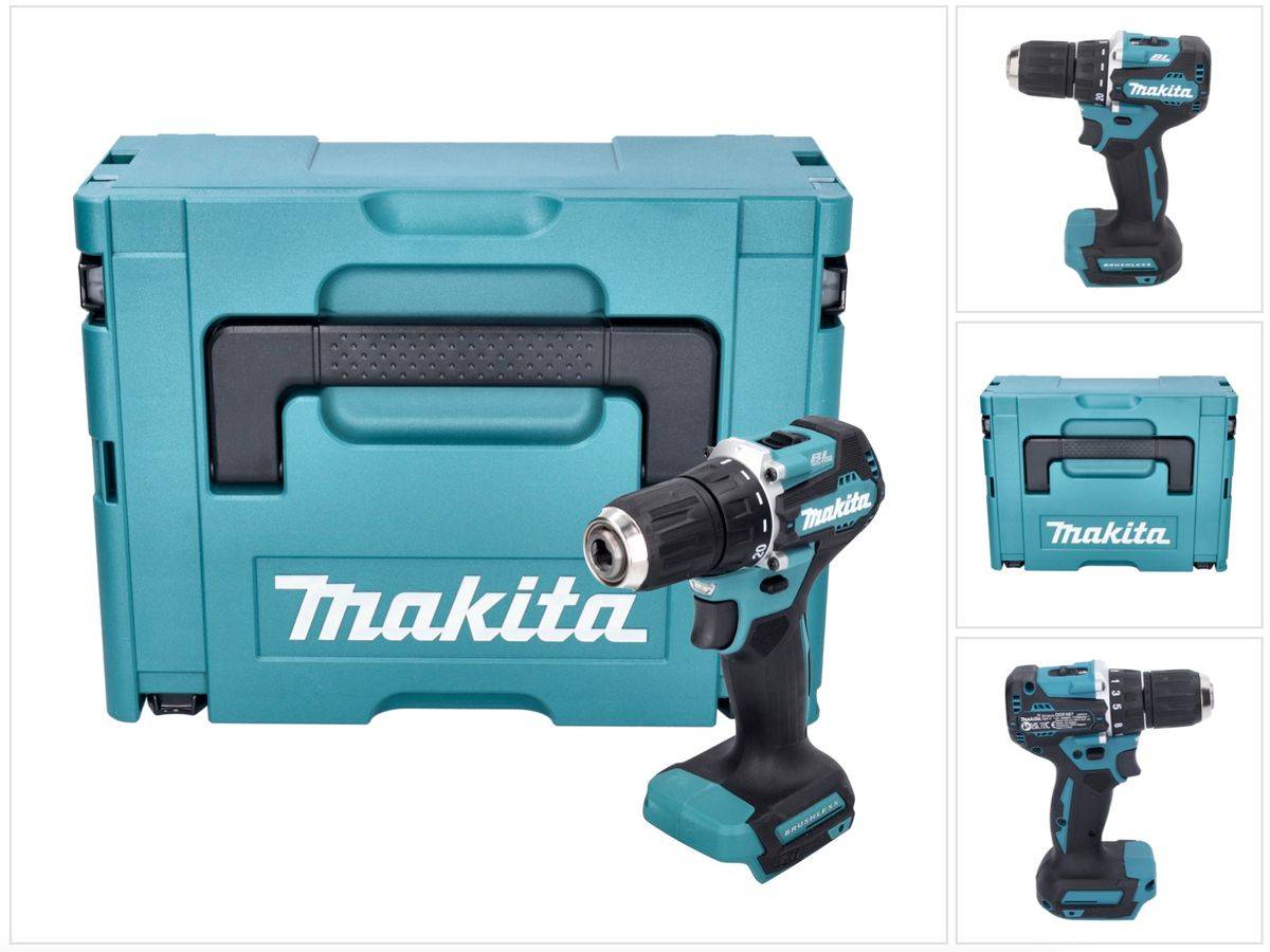 Makita DDF 487 ZJ Akku Bohrschrauber 18 V 40 Nm Brushless + Makpac - ohne Akku, ohne Ladegerät