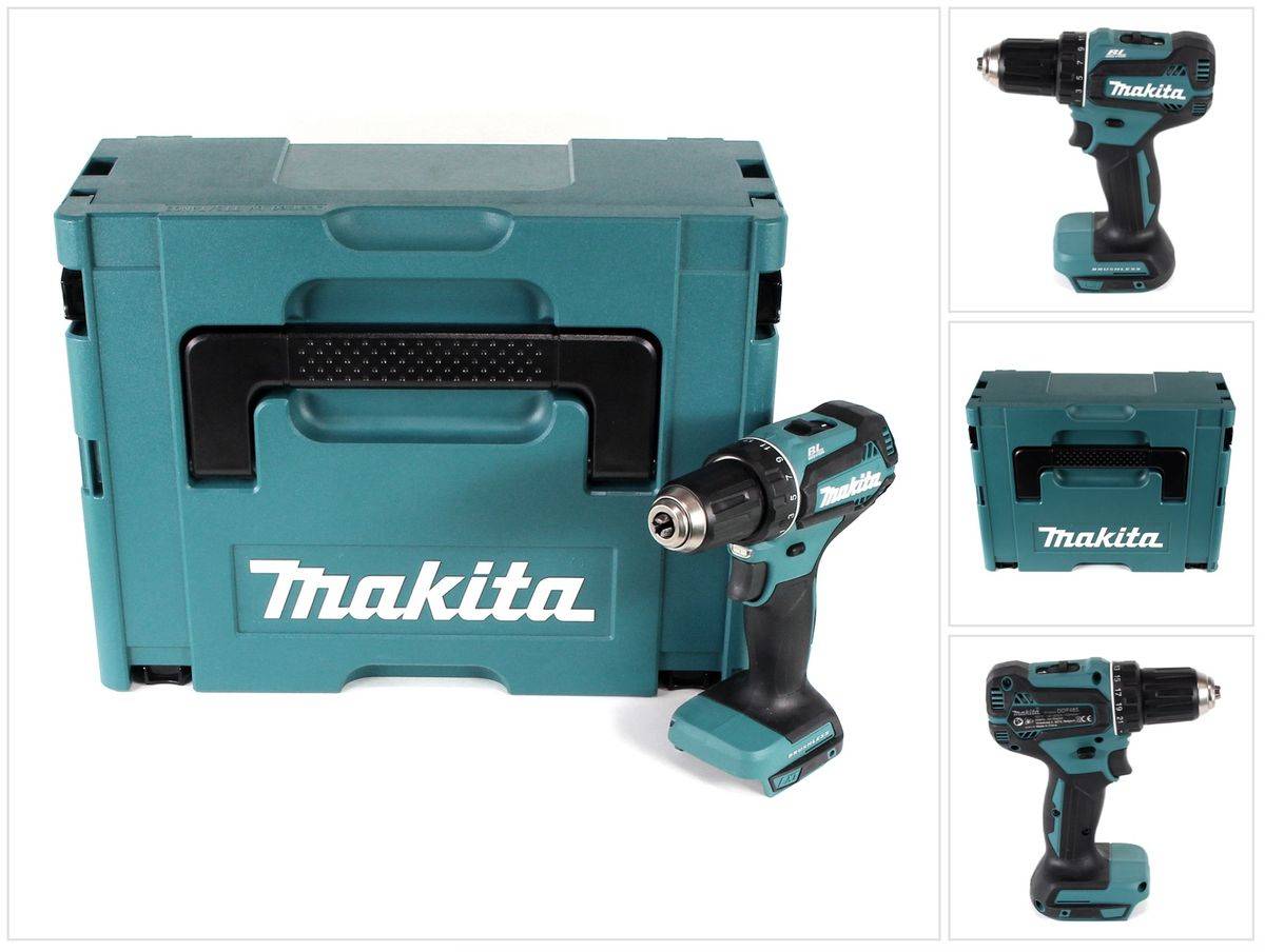 Makita DDF 485 ZJ Akku Bohrschrauber 18 V 50 Nm Brushless + Makpac - ohne Akku, ohne Ladegerät