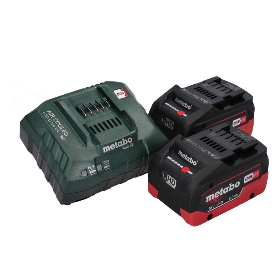 Metabo BS 18 LTX BL I Akku Bohrschrauber 18 V 130 Nm + 2x Akku 8,0 Ah + Ladegerät + metaBOX