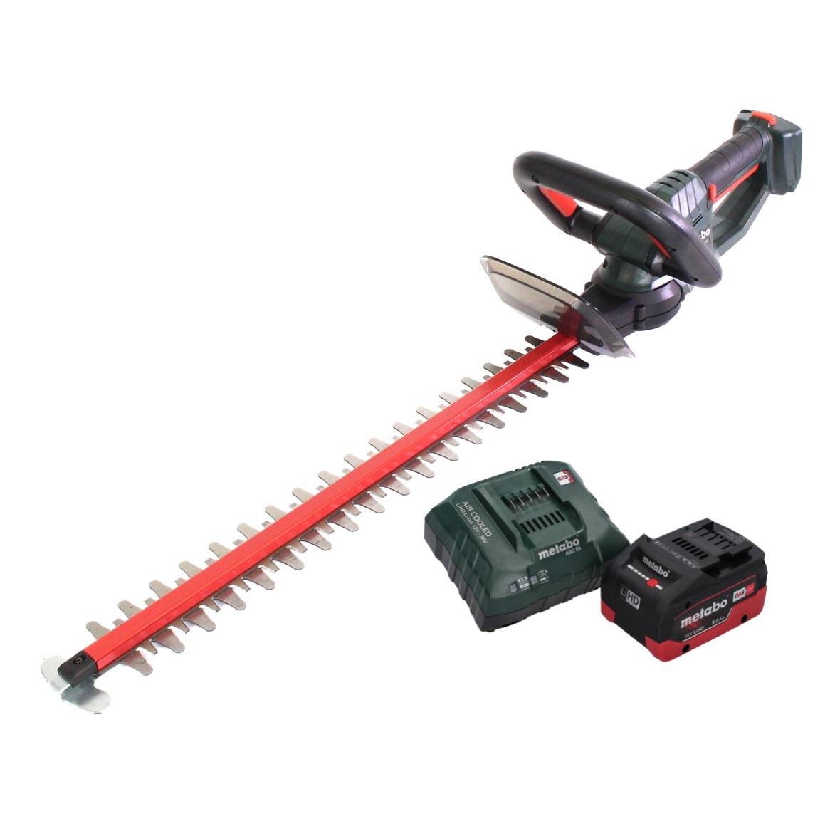 Metabo HS 18 LTX 45 Akku Heckenschere 18 V 43 cm + 1x Akku 8,0 Ah + Ladegerät