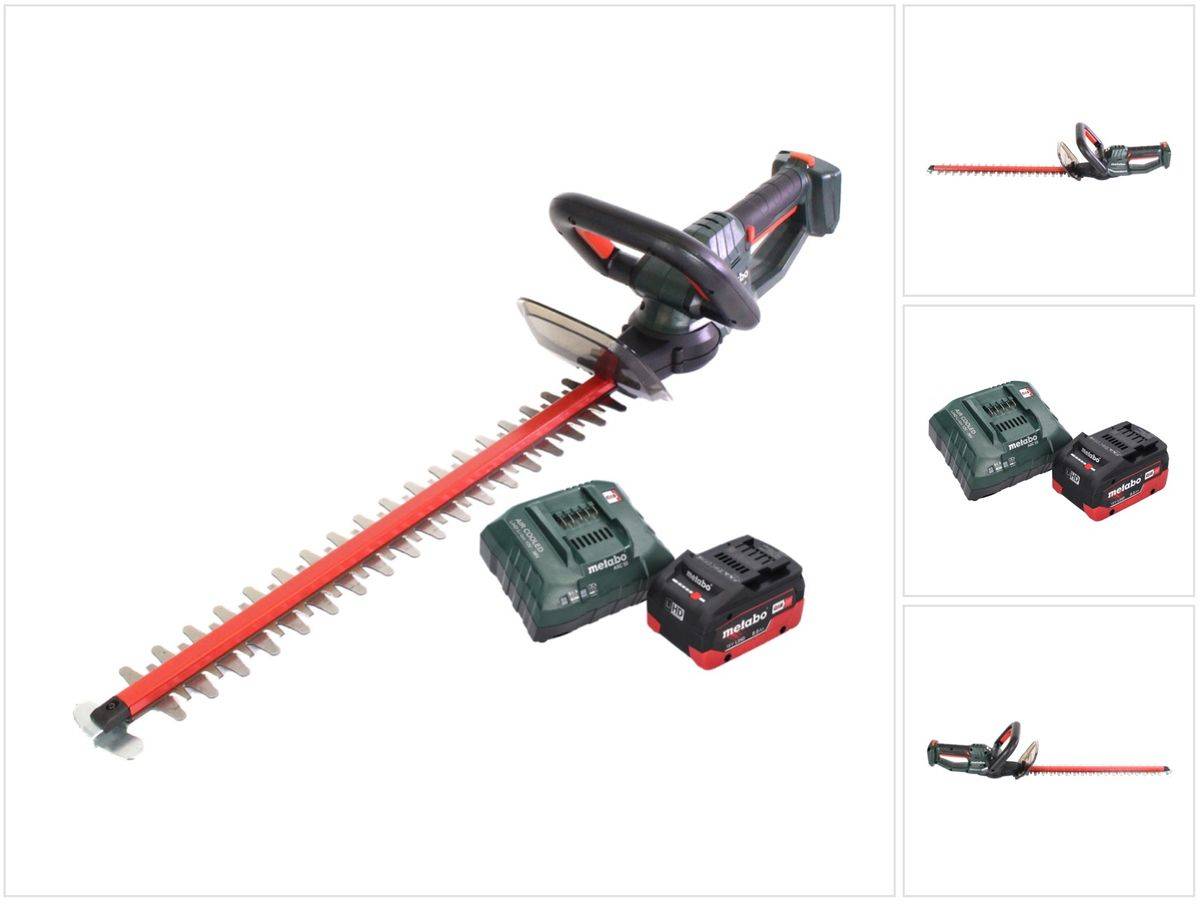 Metabo HS 18 LTX 65 Akku Heckenschere 18 V 63 cm + 1x Akku 8,0 Ah + Ladegerät