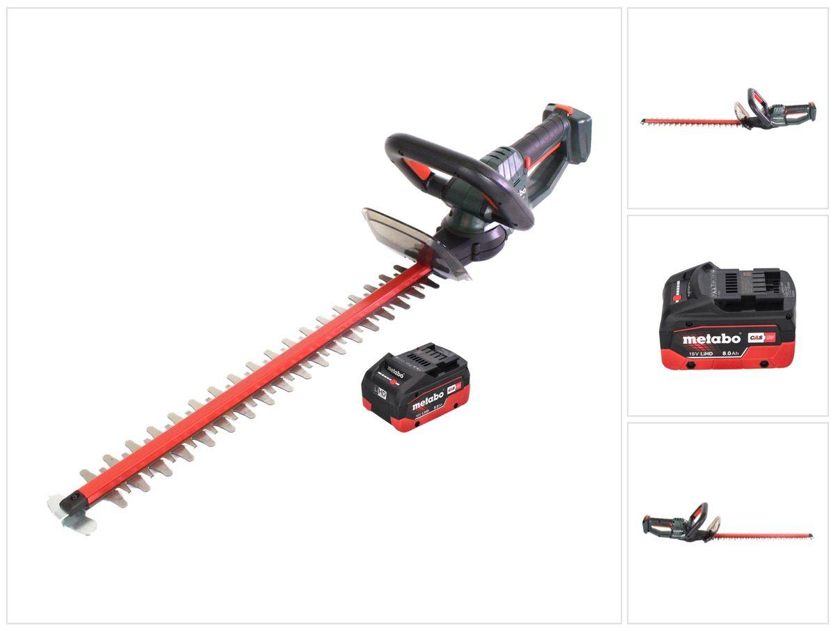 Metabo HS 18 LTX 55 Akku Heckenschere 18 V 53 cm + 1x Akku 8,0 Ah - ohne Ladegerät