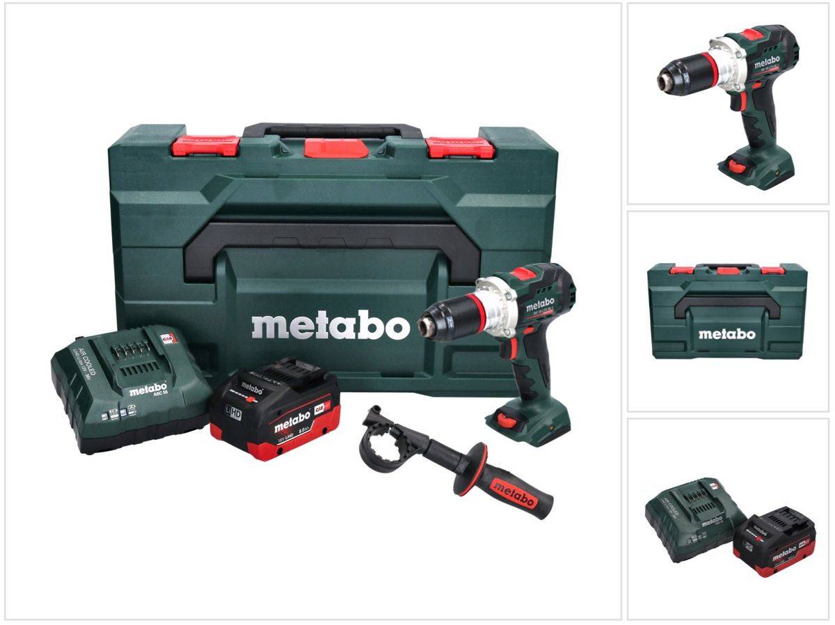 Metabo BS 18 LTX BL I Akku Bohrschrauber 18 V 130 Nm + 1x Akku 8,0 Ah + Ladegerät + metaBOX