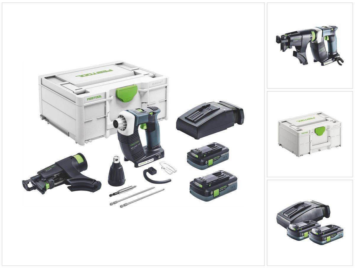 Festool DURADRIVE DWC 18-2500 HPC 4,0 I-Plus Akku Bauschrauber 18 V 18 Nm Brushless ( 576498 ) + 2x Akku 4,0 Ah + Ladegerät + Systainer ( Nachfolger