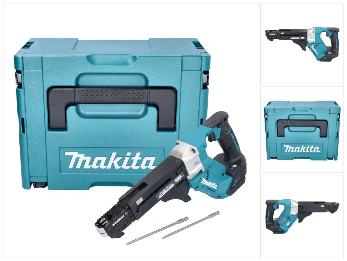 Makita DFR 551 ZJ Akku Magazinschrauber 18 V 25 - 55 mm Brushless + Makpac - ohne Akku, ohne Ladegerät