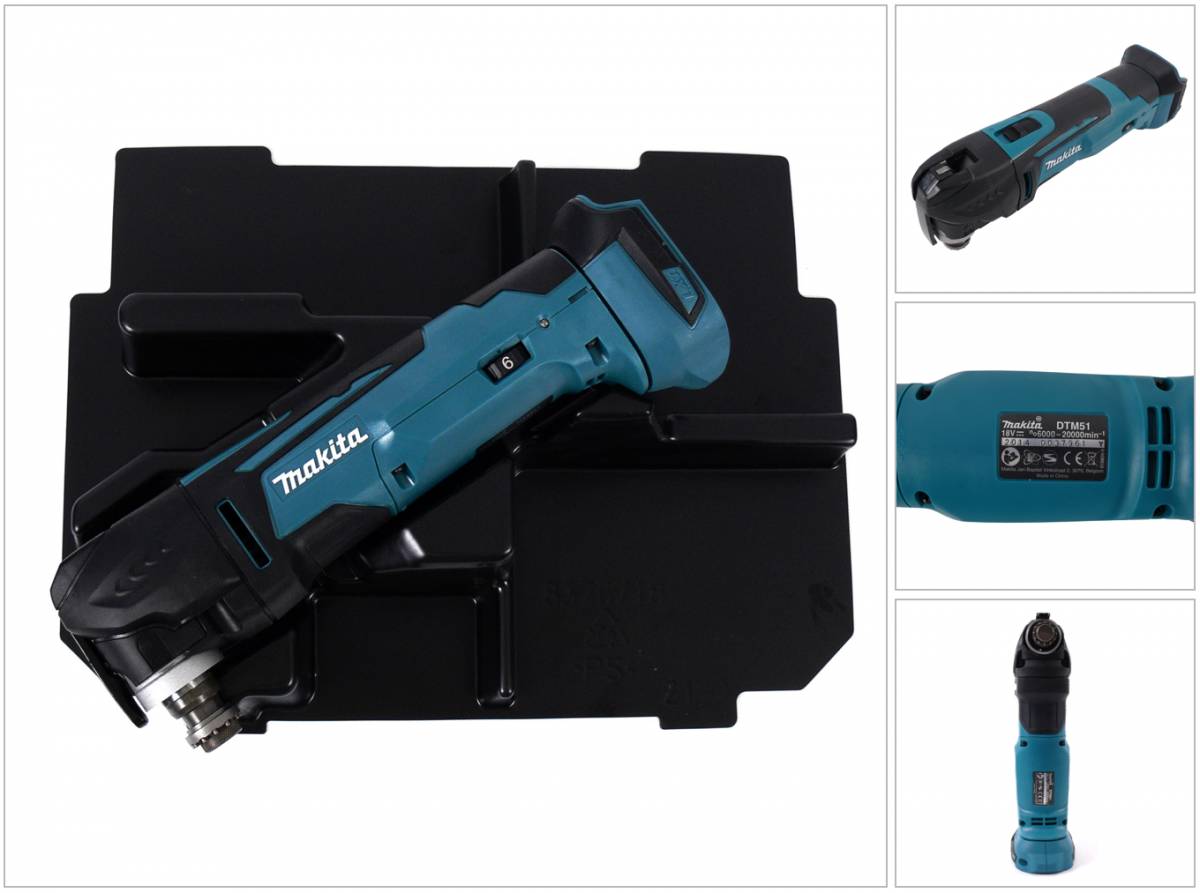 Makita DTM 51 ZE 18 V Li-ion Akku Multifunktion Werkzeug mit Einlage für Makpac