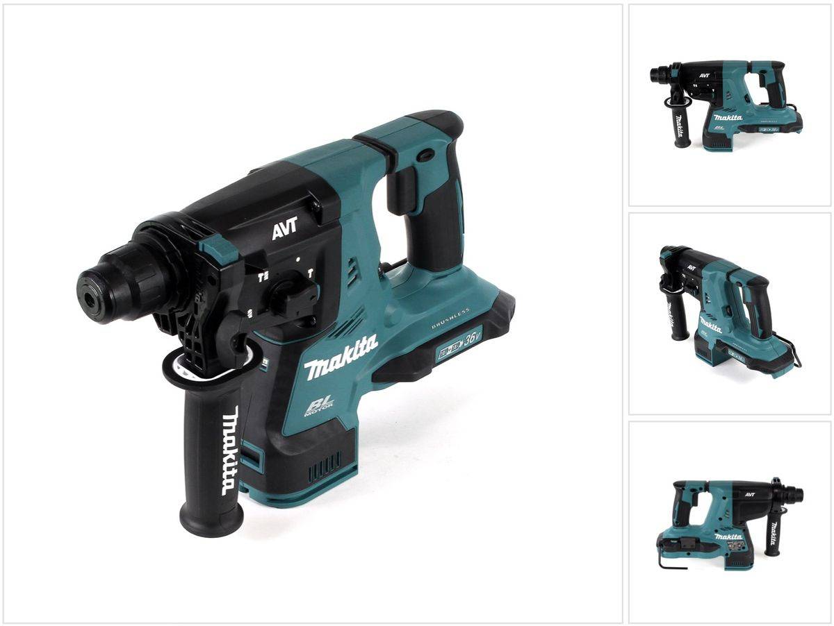 Makita DHR 280 Z Akku Bohrhammer 28 mm Brushless 2 x 18 V 36 V Li-Ion für SDS-PLUS Solo - ohne Akku, ohne Ladegerät