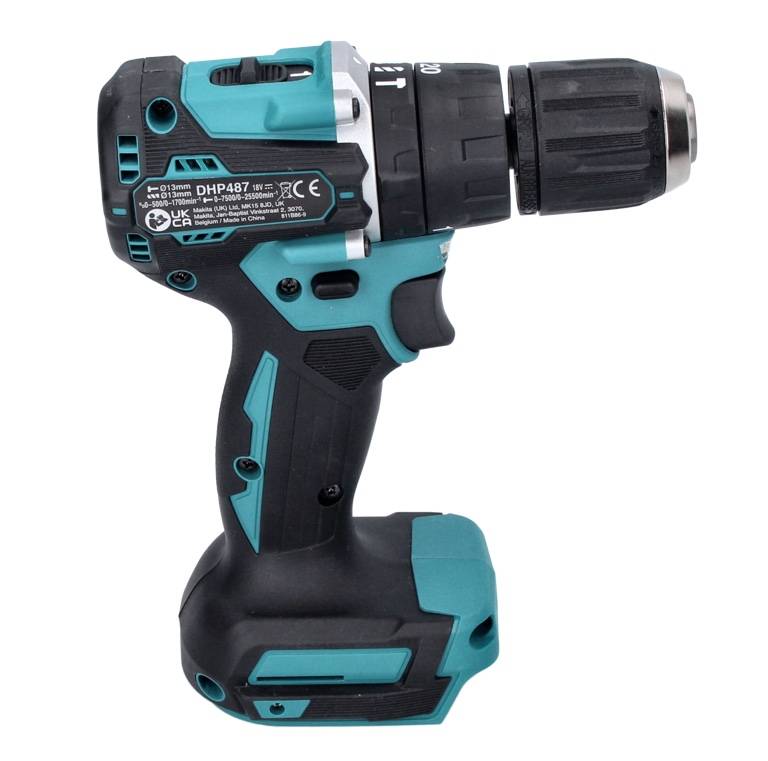 Makita DHP 487 Z Akku Schlagbohrschrauber 18 V 40 Nm Brushless Solo - ohne Akku, ohne Ladegerät