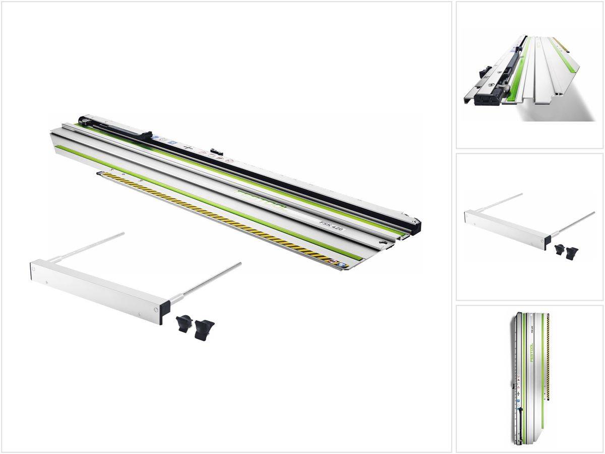 Festool FSK 420 Kappschiene 420 mm ( 769942 ) + PA-HK 55 Parallelanschlag ( 576912 ) für Handkreissäge HKC 55 und HK 55