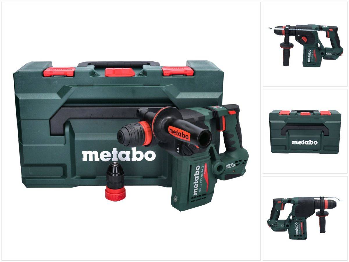 Metabo KH 18 LTX BL 24 Q Akku Kombihammer 18 V 2,2 J ( 601714840 ) + metaBOX - ohne Akku, ohne Ladegerät