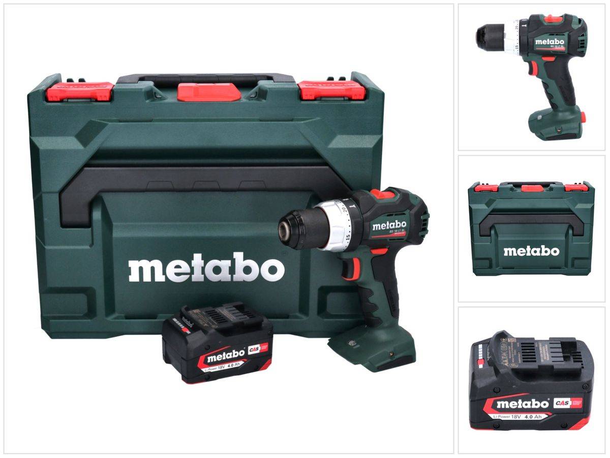 Metabo BS 18 LT BL Akku Bohrschrauber 18 V 75 Nm Brushless + 1x Akku 4,0 Ah + metaBOX - ohne Ladegerät