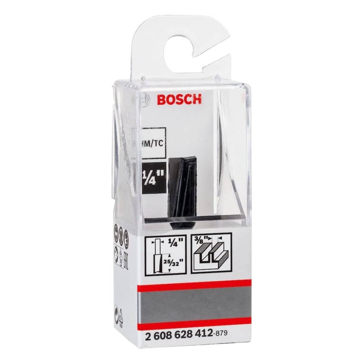 Bosch Nutfräser Standard for Wood 9,5 x 19,6 x 51 mm ( 2608628412 ) 6 mm Schaft