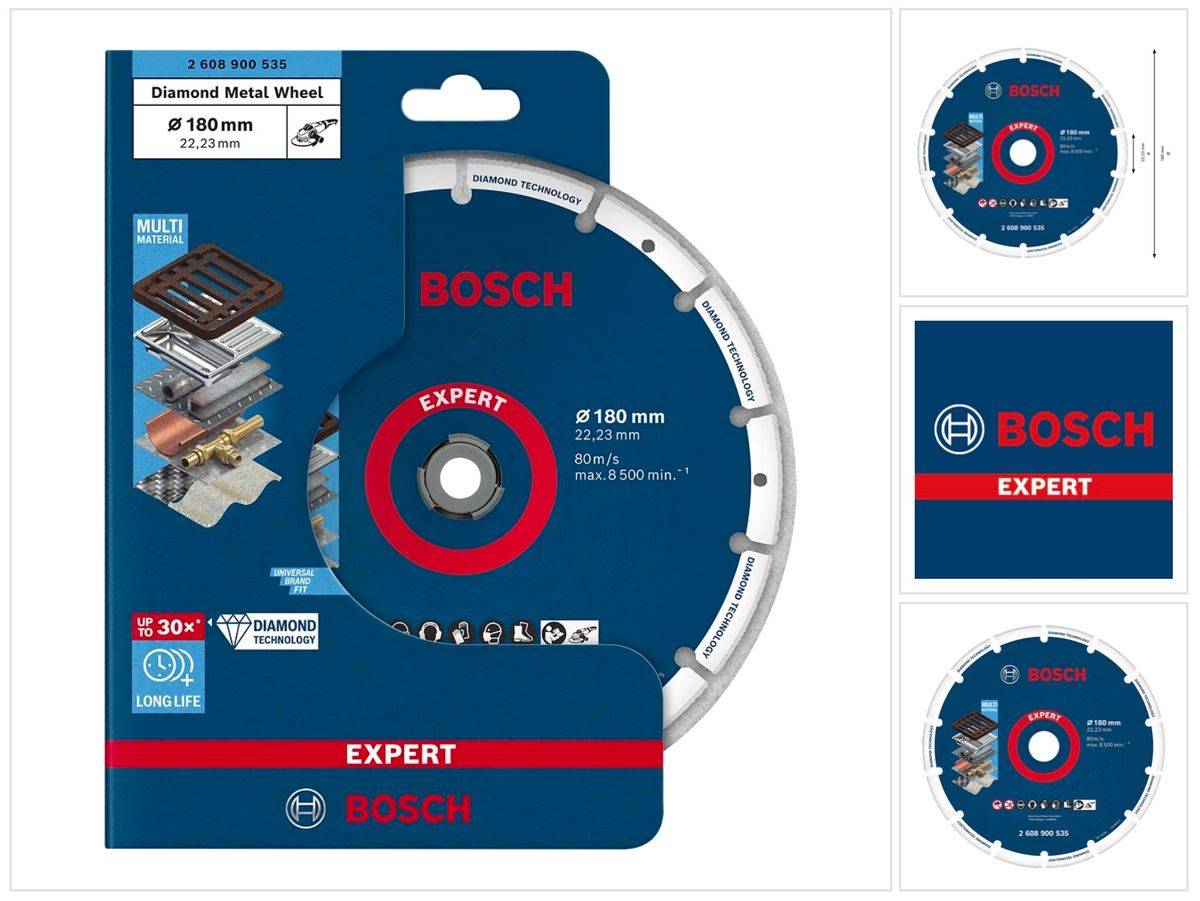 Bosch Expert Diamond Metal Wheel Trennscheibe 180 x 22,23 mm ( 2608900535 ) Diamond Technology