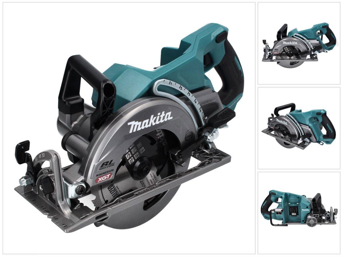 Makita RS 001 GZ Akku Handkreissäge 40 V max. 185 mm Brushless Solo - ohne Akku, ohne Ladegerät