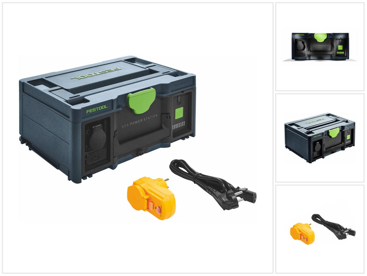 Festool SYS-PowerStation SYS-PST 1500 Li HP 1555 W/h Energieinhalt ( 205721 ) hochleistungsfähiger Energiespeicher IP 44 Dauerleistung 3680 Watt
