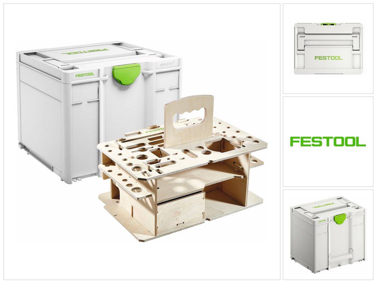 Festool Systainer SYS3 HWZ M 337 Box Werkzeugkoffer mit Holzeinsatz ( 205518 ) Nachfolger von 497658