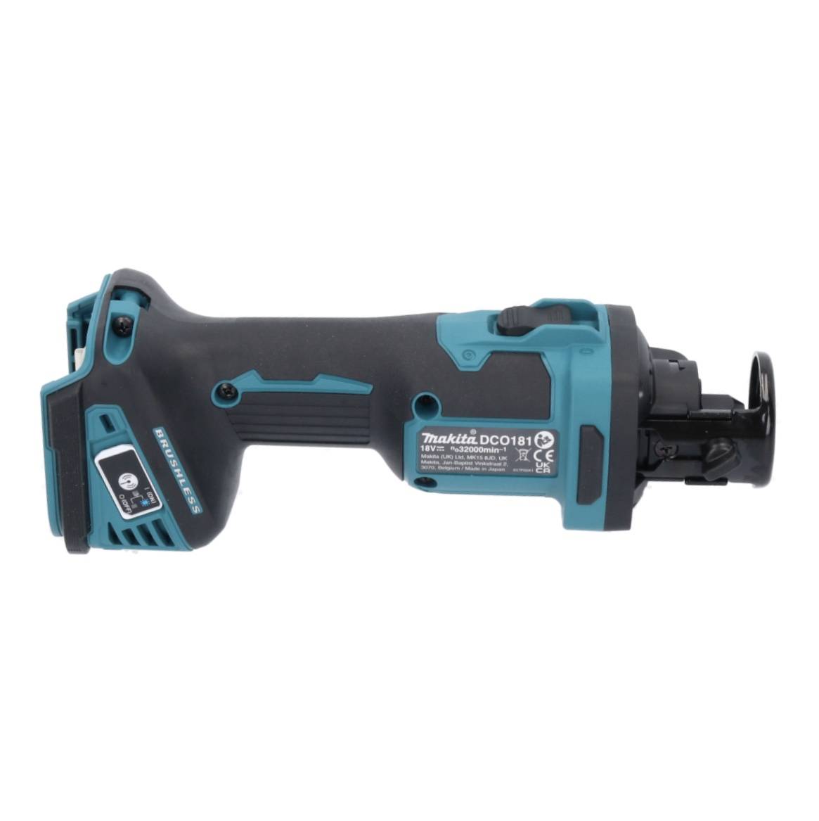 Makita DCO 181 Z Akku Rotationsschneider 18 V 32000 U/min Brushless Solo - ohne Akku, ohne Ladegerät