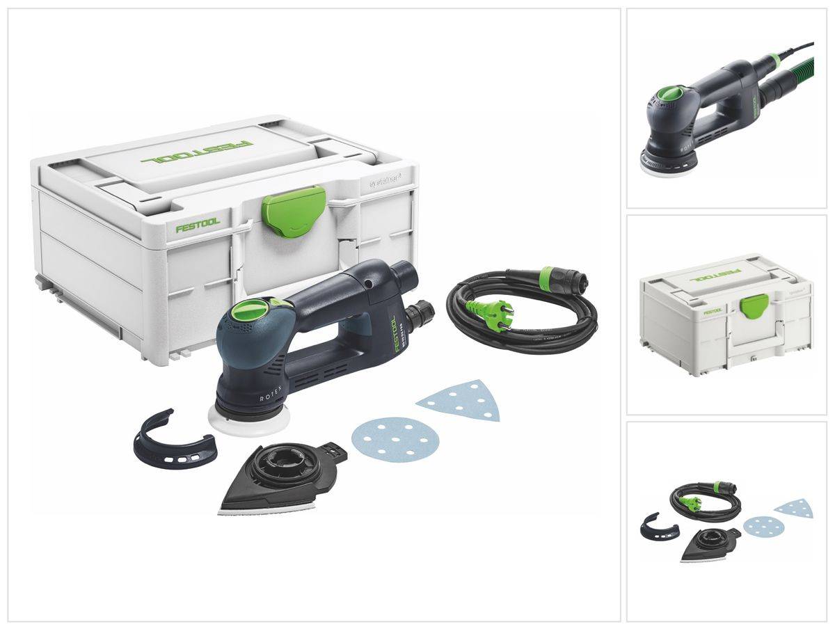 Festool Rotex RO 90 DX FEQ-Plus Getriebe Exzenterschleifer 400 W 90 mm ( 576259 ) + Systainer - Nachfolger von 571819
