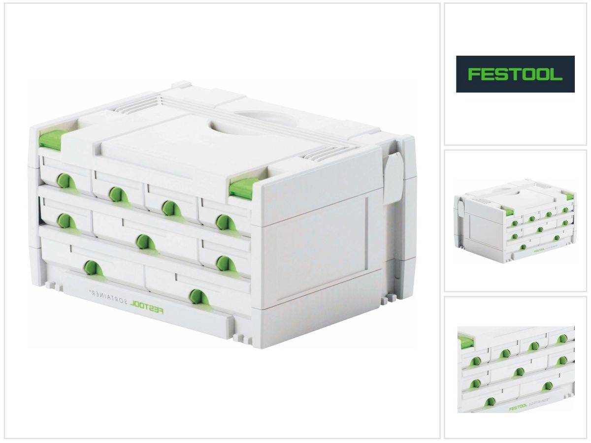 Festool SORTAINER SYS 3-SORT/9 Systainer Werkzeugkoffer Organizer ( 491985 ) 395 x 295 x 210 mm