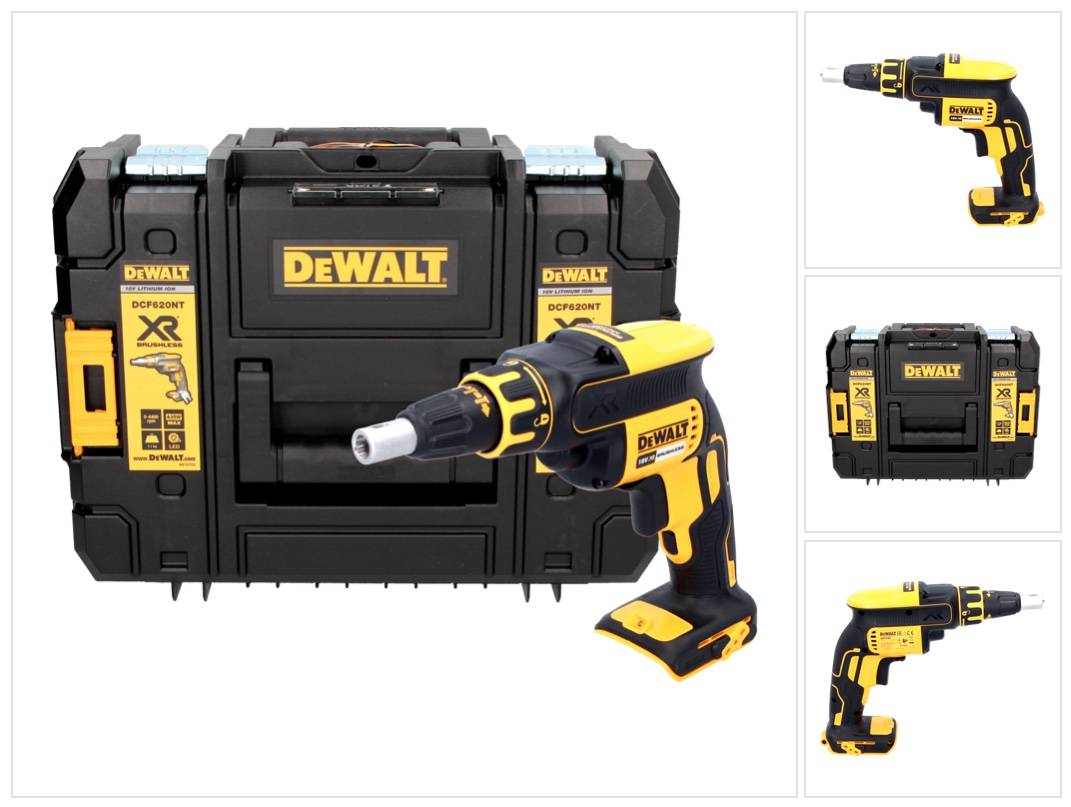 DeWalt DCF 620 NT Akku Trockenbauschrauber 18 V 30 Nm Brushless + TSTAK - ohne Akku, ohne Ladegerät