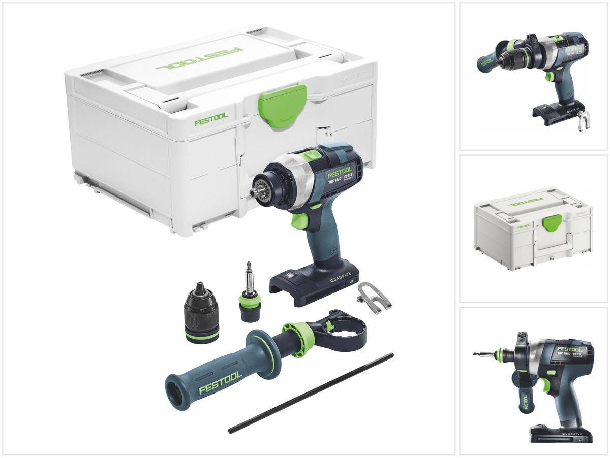 Festool TDC 18/4 I-Basic Akku Bohrschrauber 18 V 75 Nm ( 575601 ) Brushless + Systainer - ohne Akku, ohne Ladegerät