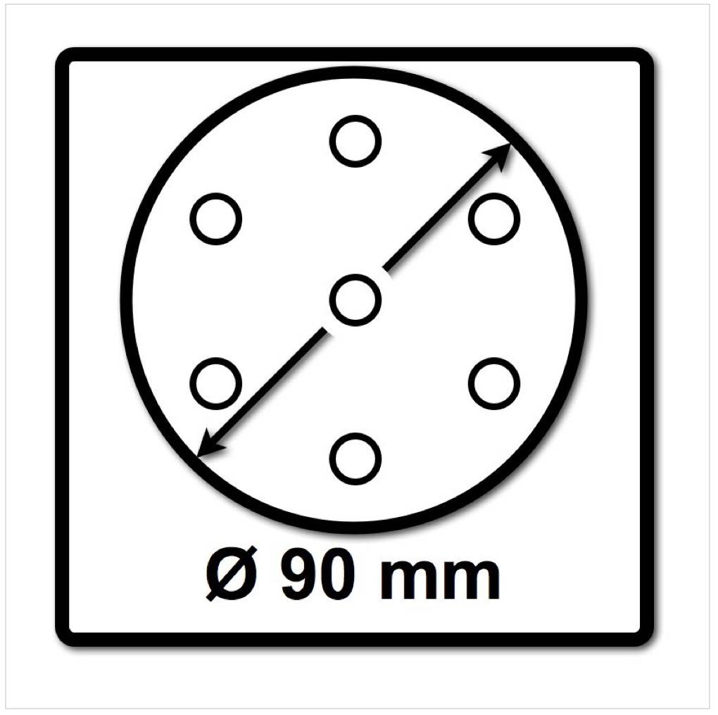 Festool STF D90/6 Schleifscheiben Granat P80 GR / 50 Stück ( 497365 )