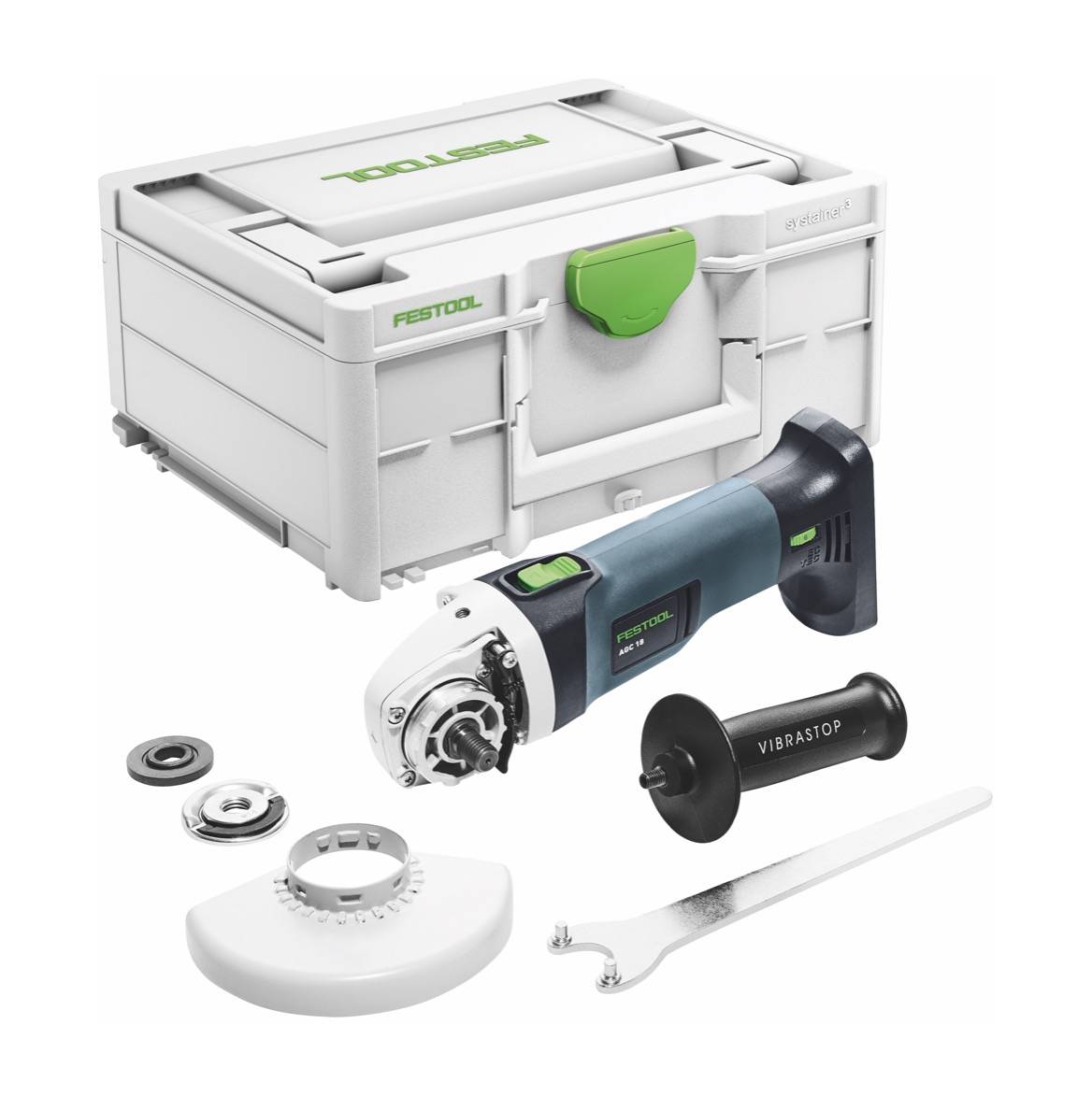 Festool AGC 18-125 EB-Basic Akku Winkelschleifer 18 V 125 mm Brushless ( 576825 ) + Systainer - ohne Akku, ohne Ladegerät ( Nachfolger von 575343