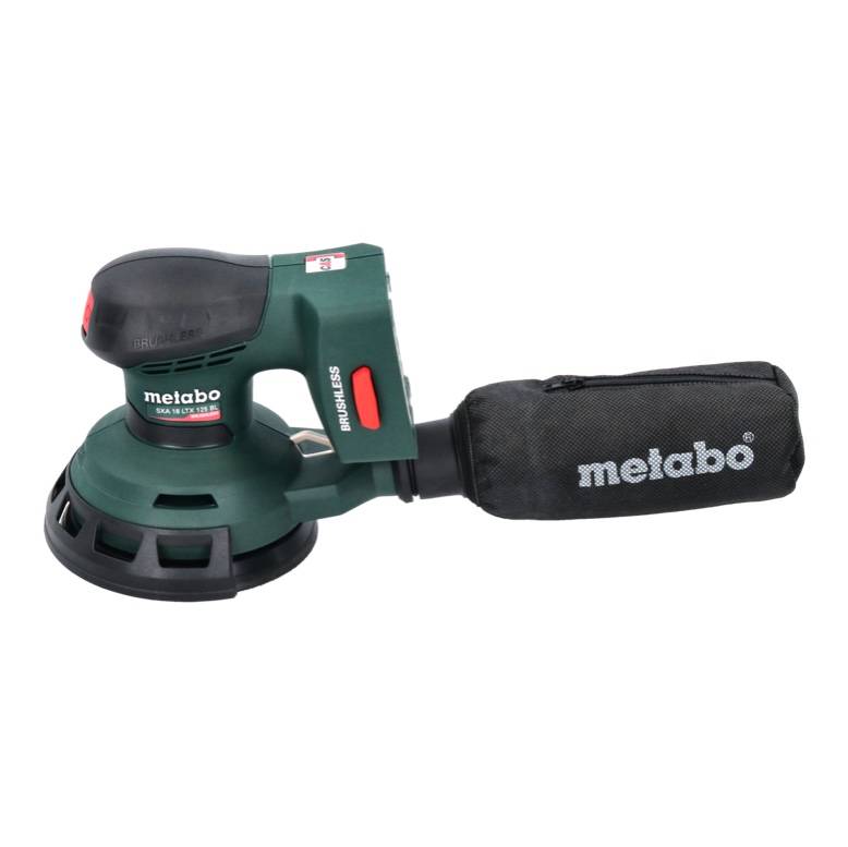 Metabo SXA 18 LTX 125 BL Akku Exzenterschleifer 18 V 125 mm ( 600146840 ) Brushless + 4x Toolbrothers SPIDER Netzschleifmittel Set + metaBOX - ohne