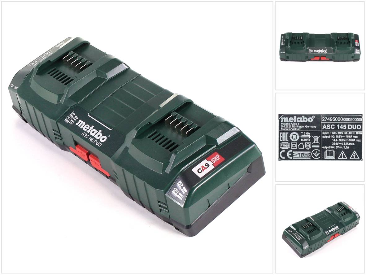 Metabo ASC 145 DUO Doppel Schnell Ladegerät ( 627495000 )