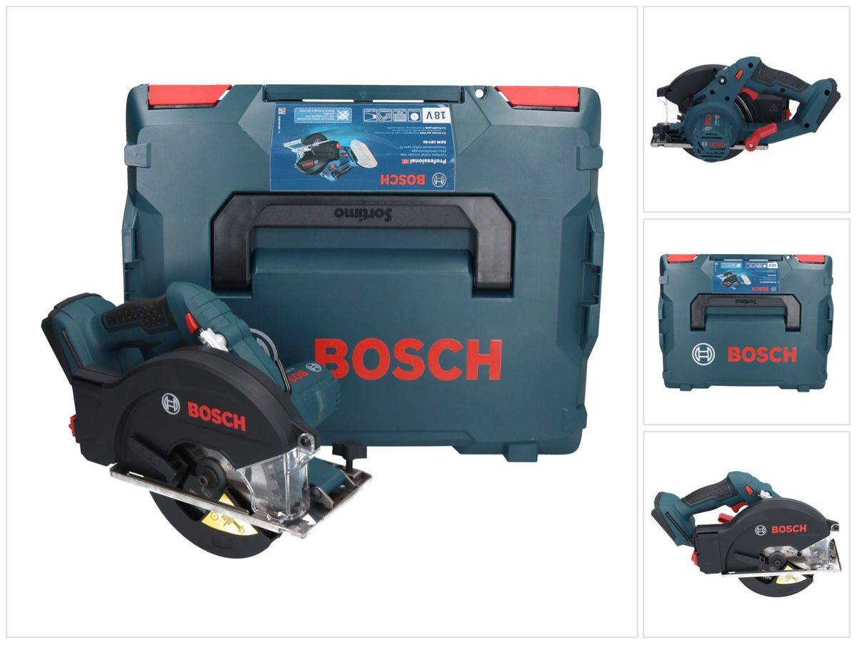 Bosch GKM 18V-50 Professional Akku Metall Handkreissäge 18 V 136 mm ( 06016B8001 ) Brushless + L-Boxx - ohne Akku, ohne Ladegerät