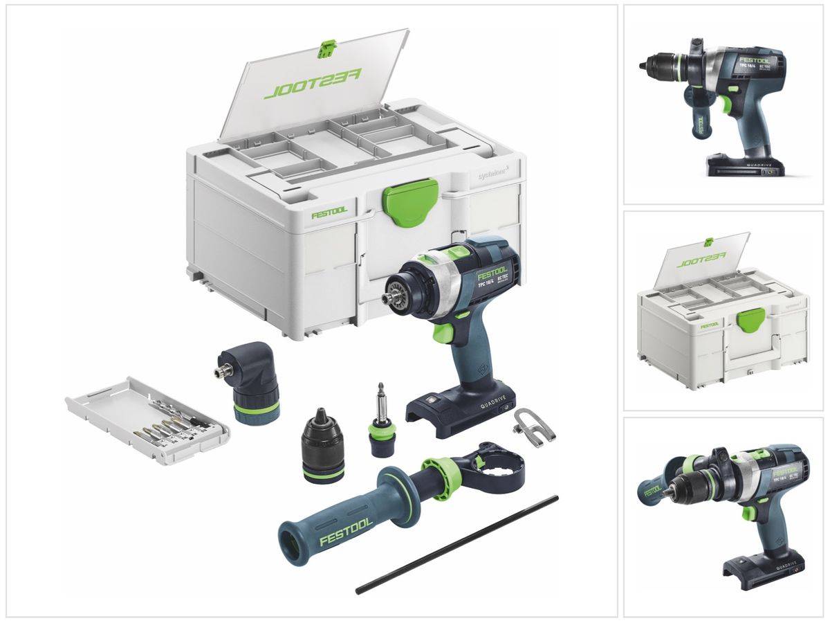Festool TPC 18/4 I-Basic-Set Akku Schlagbohrschrauber 18 V 75 Nm ( 577625 ) Brushless + Systainer - ohne Akku, ohne Ladegerät